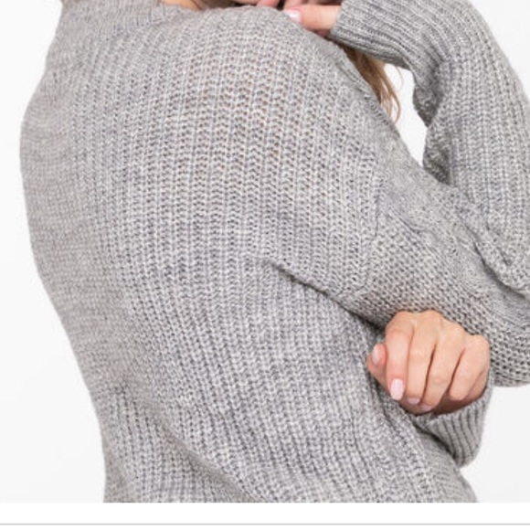 Open Stitch Cable Knit Sweater - Picture 2 of 6